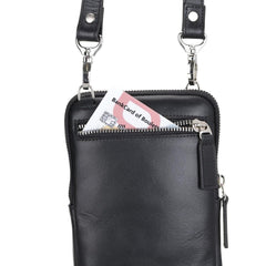 Nino Leather Crossbody Bag - Universal Wallet Case for Phones - VirtuousWares:Global