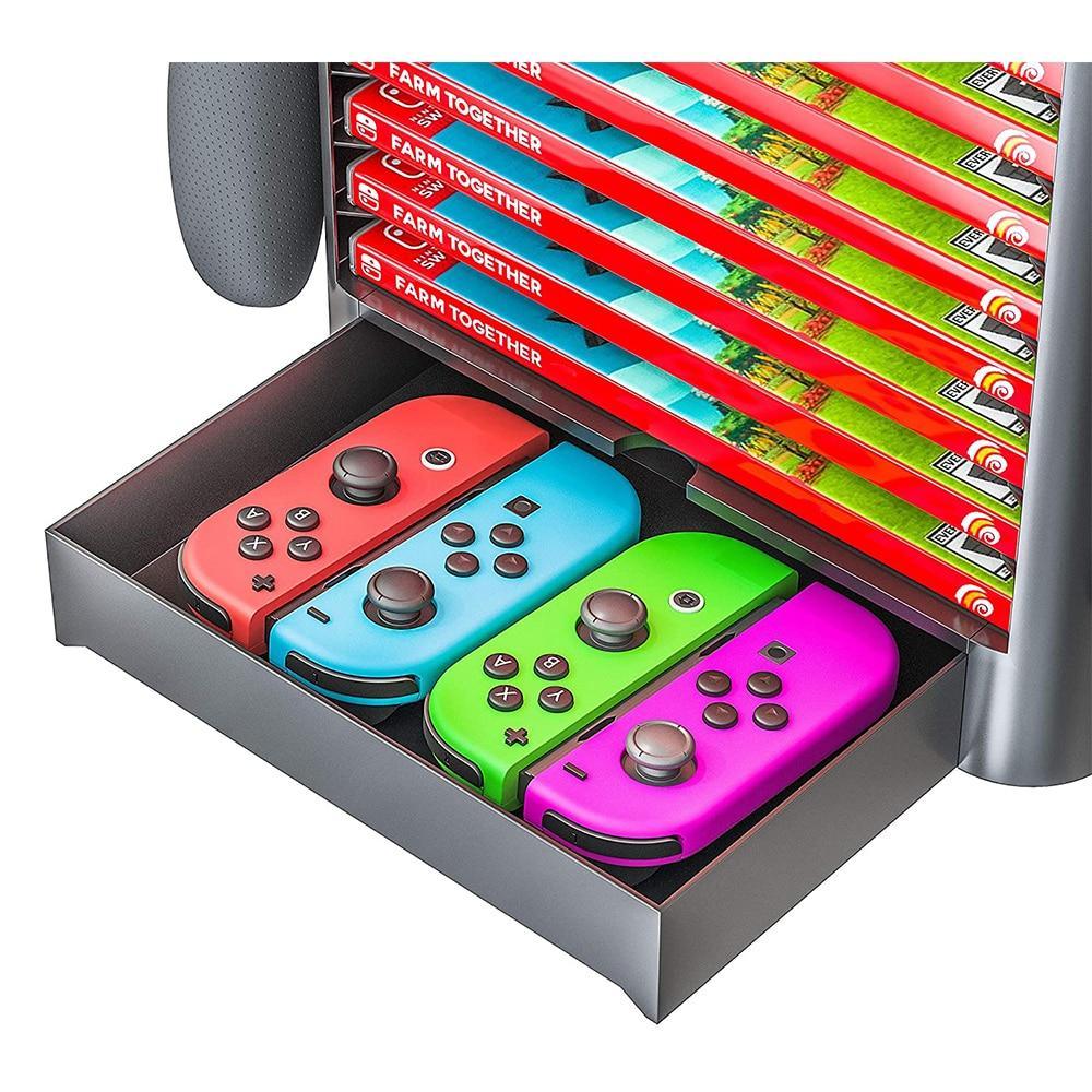 Nintend Switch Game Accessories Storage Tower Stackable Game Disk Rack - VirtuousWares:Global