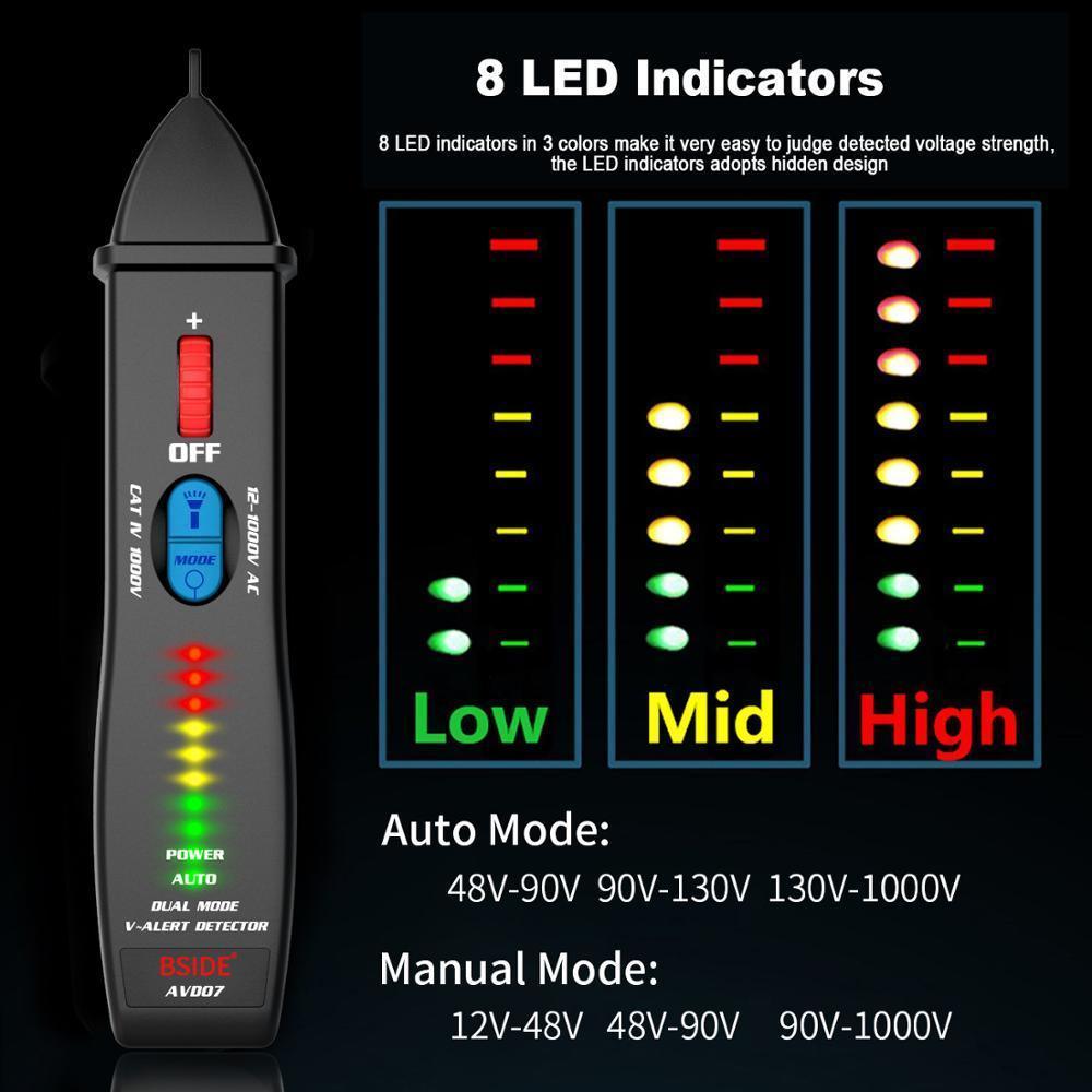 Non-contact Voltage Detector indicator AVD07 Smart Electric Pen Tester - VirtuousWares:Global