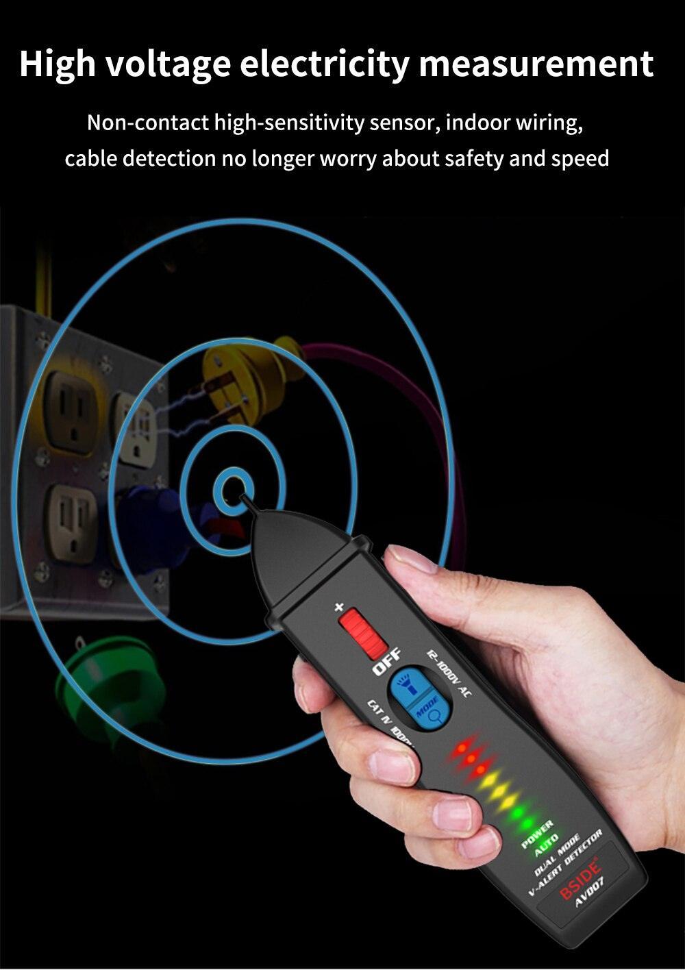 Non-contact Voltage Detector indicator AVD07 Smart Electric Pen Tester - VirtuousWares:Global