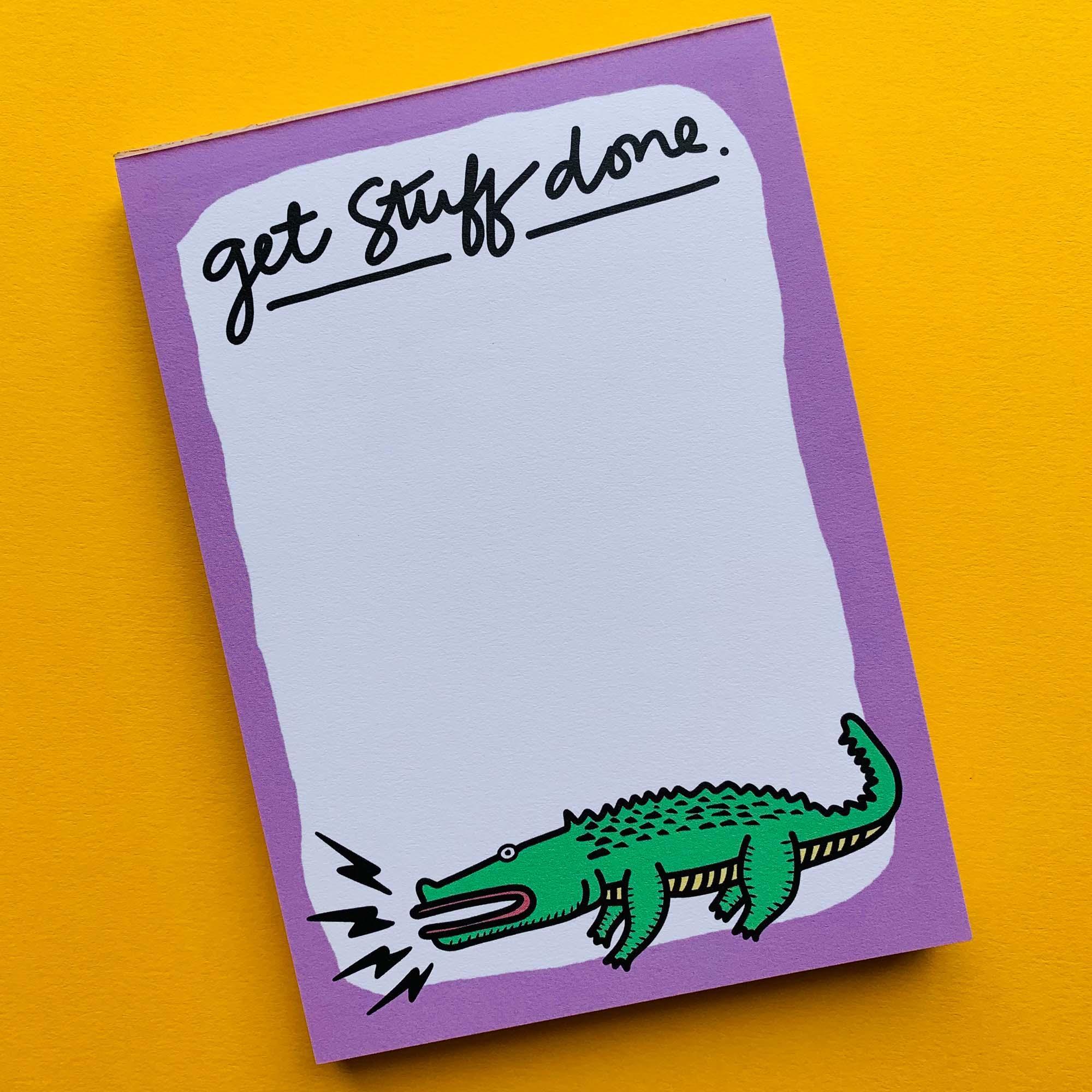 Notepad / To-Do List - Get Stuff Done (Alligator) - VirtuousWares:Global
