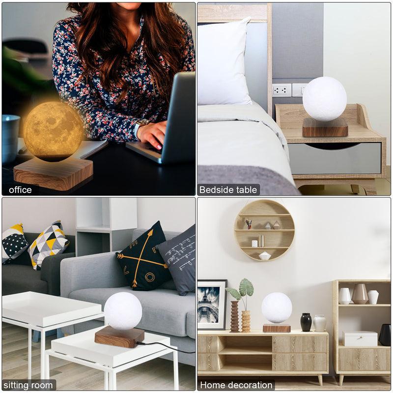 Novelty 3D Magnetic Levitation Moon Lamp Moon Floating Lamp - VirtuousWares:Global