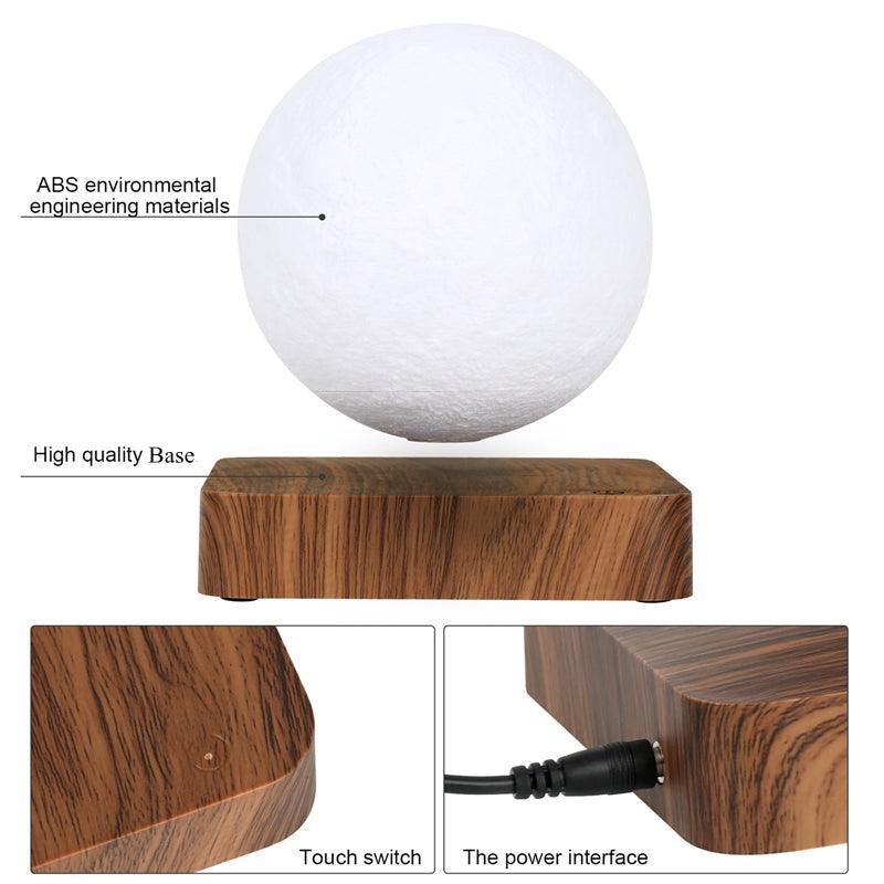 Novelty 3D Magnetic Levitation Moon Lamp Moon Floating Lamp - VirtuousWares:Global
