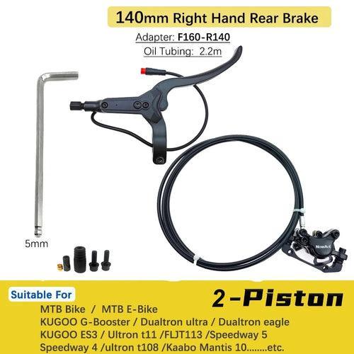 NowAct 2 Piston Electric E-Bike Scooter Disc Brake Hydraulic Bicycle - VirtuousWares:Global