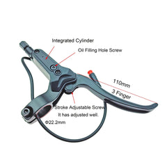 NowAct 2 Piston Electric E-Bike Scooter Disc Brake Hydraulic Bicycle - VirtuousWares:Global