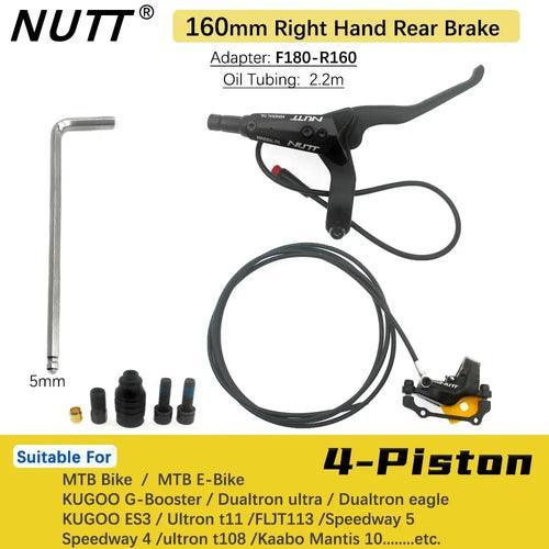 NUTT 4 Piston Electric E-Bike Scooter Disc Brake Hydraulic Bicycle 140 - VirtuousWares:Global