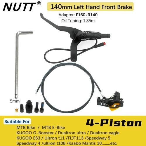 NUTT 4 Piston Electric E-Bike Scooter Disc Brake Hydraulic Bicycle 140 - VirtuousWares:Global