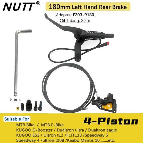 NUTT 4 Piston Electric E-Bike Scooter Disc Brake Hydraulic Bicycle 140 - VirtuousWares:Global