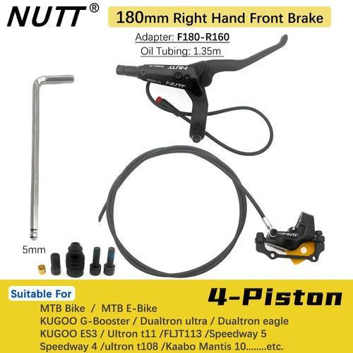 NUTT 4 Piston Electric E-Bike Scooter Disc Brake Hydraulic Bicycle 140 - VirtuousWares:Global