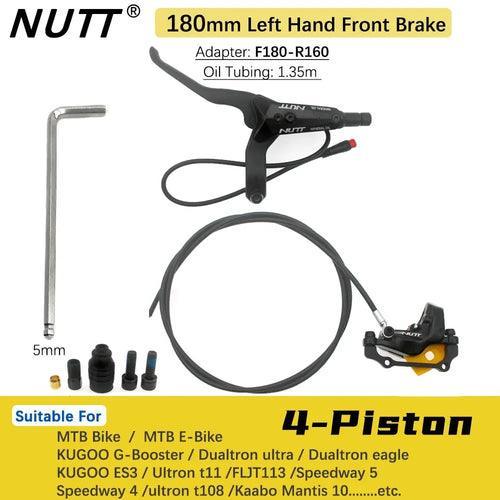 NUTT 4 Piston Electric E-Bike Scooter Disc Brake Hydraulic Bicycle 140 - VirtuousWares:Global