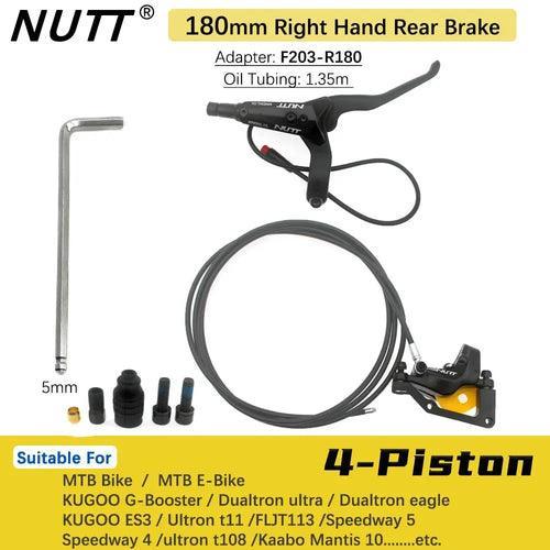 NUTT 4 Piston Electric E-Bike Scooter Disc Brake Hydraulic Bicycle 140 - VirtuousWares:Global