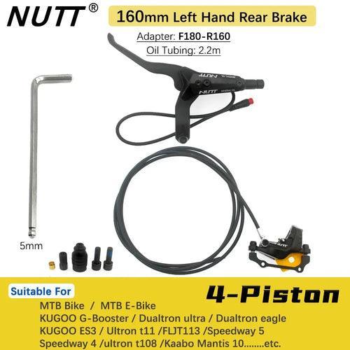 NUTT 4 Piston Electric E-Bike Scooter Disc Brake Hydraulic Bicycle 140 - VirtuousWares:Global