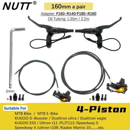 NUTT 4 Piston Electric E-Bike Scooter Disc Brake Hydraulic Bicycle 140 - VirtuousWares:Global