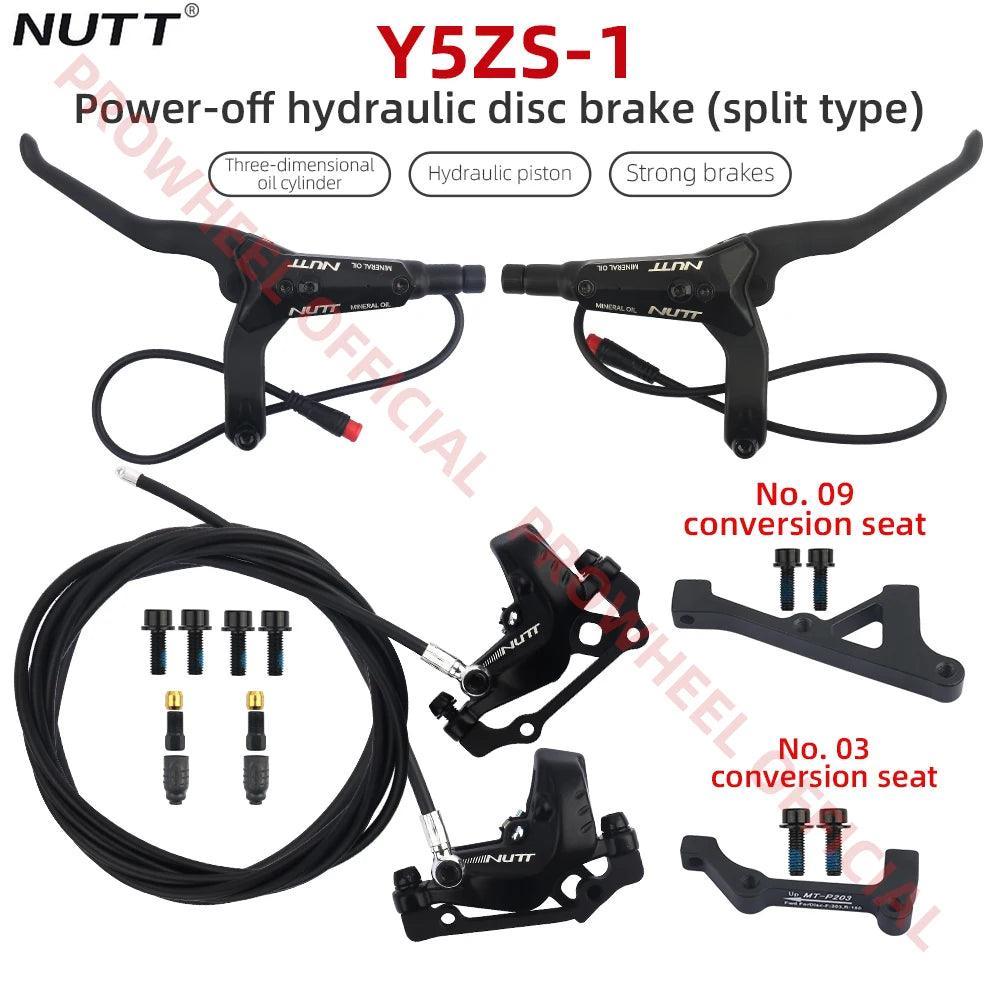 NUTT 4 Piston Y5ZS-1 E-Bike Scooter Disc Brake Hydraulic Bicycle For - VirtuousWares:Global