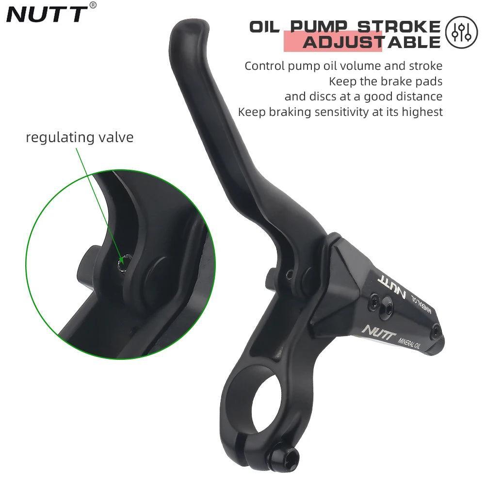 NUTT 4 Piston Y5ZS-1 E-Bike Scooter Disc Brake Hydraulic Bicycle For - VirtuousWares:Global