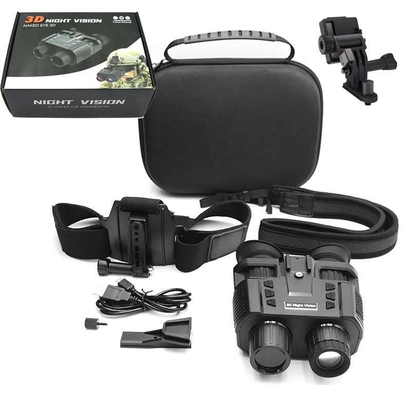 NV8000 3D Infrared Night Vision Binoculars Telescope Professional HD 1080P Head Mount Camera for Hunting Camping Tactics Goggle - VirtuousWares:Global