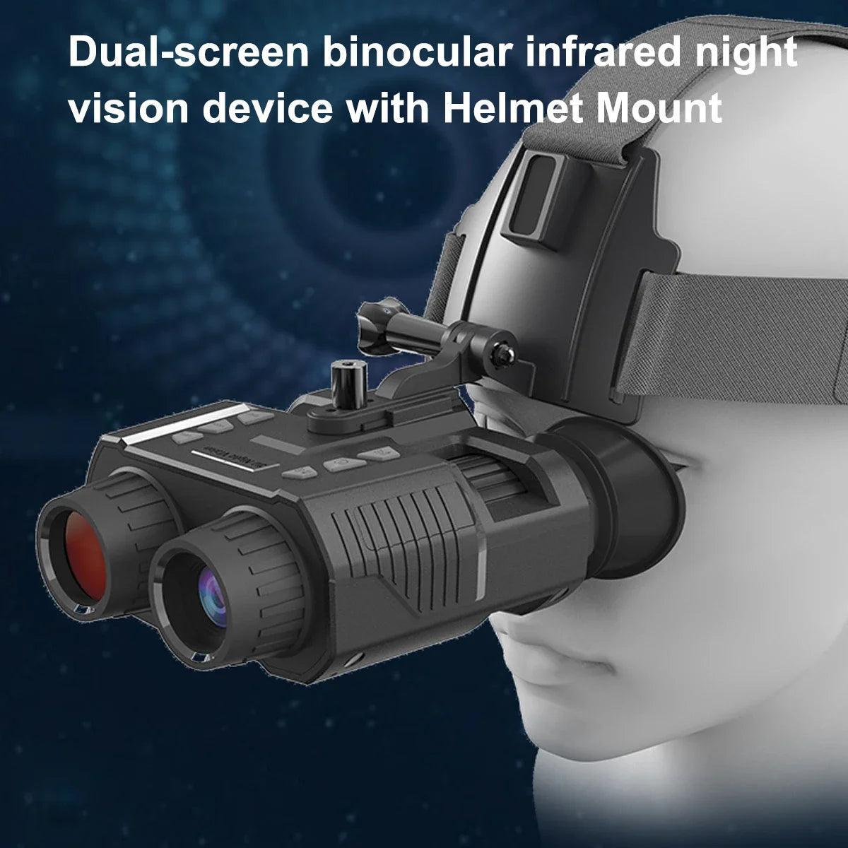 NV8000 3D Infrared Night Vision Binoculars Telescope Professional HD 1080P Head Mount Camera for Hunting Camping Tactics Goggle - VirtuousWares:Global