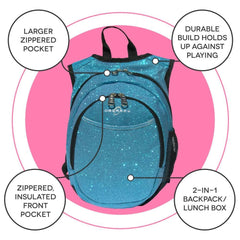 O3KCBP031 Obersee Mini Preschool Backpack for Girls with integrated - VirtuousWares:Global