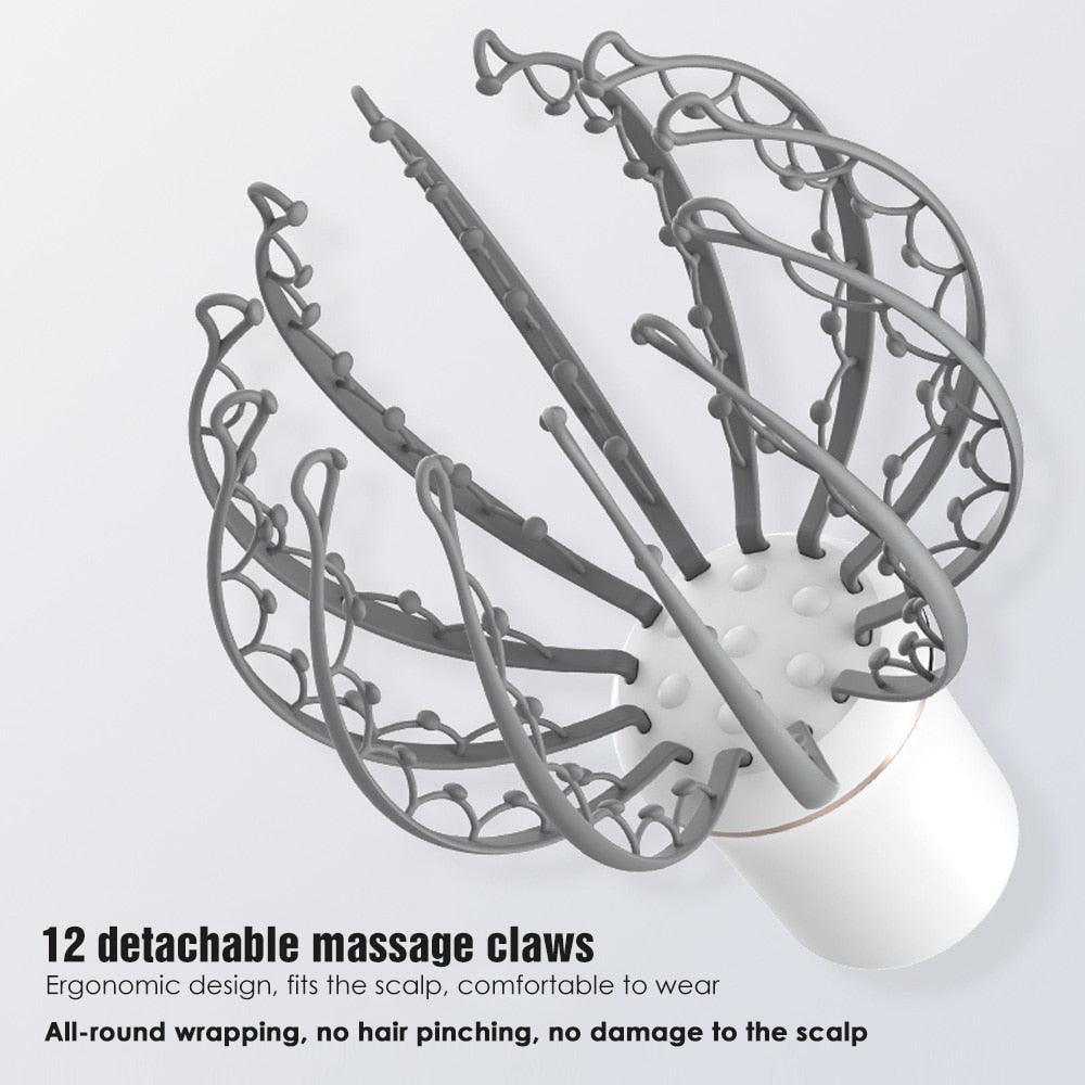 Octopus Electric Head Massager 3 Modes Vibration Massage Head - VirtuousWares:Global
