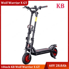 Official Kaabo Wolf Warrior X GT Scooter 10inch 60V 28.8Ah Battery Double - VirtuousWares:Global