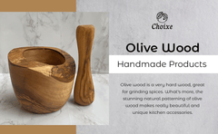 Olive Wood Rustic Mortar and Pestle - VirtuousWares:Global