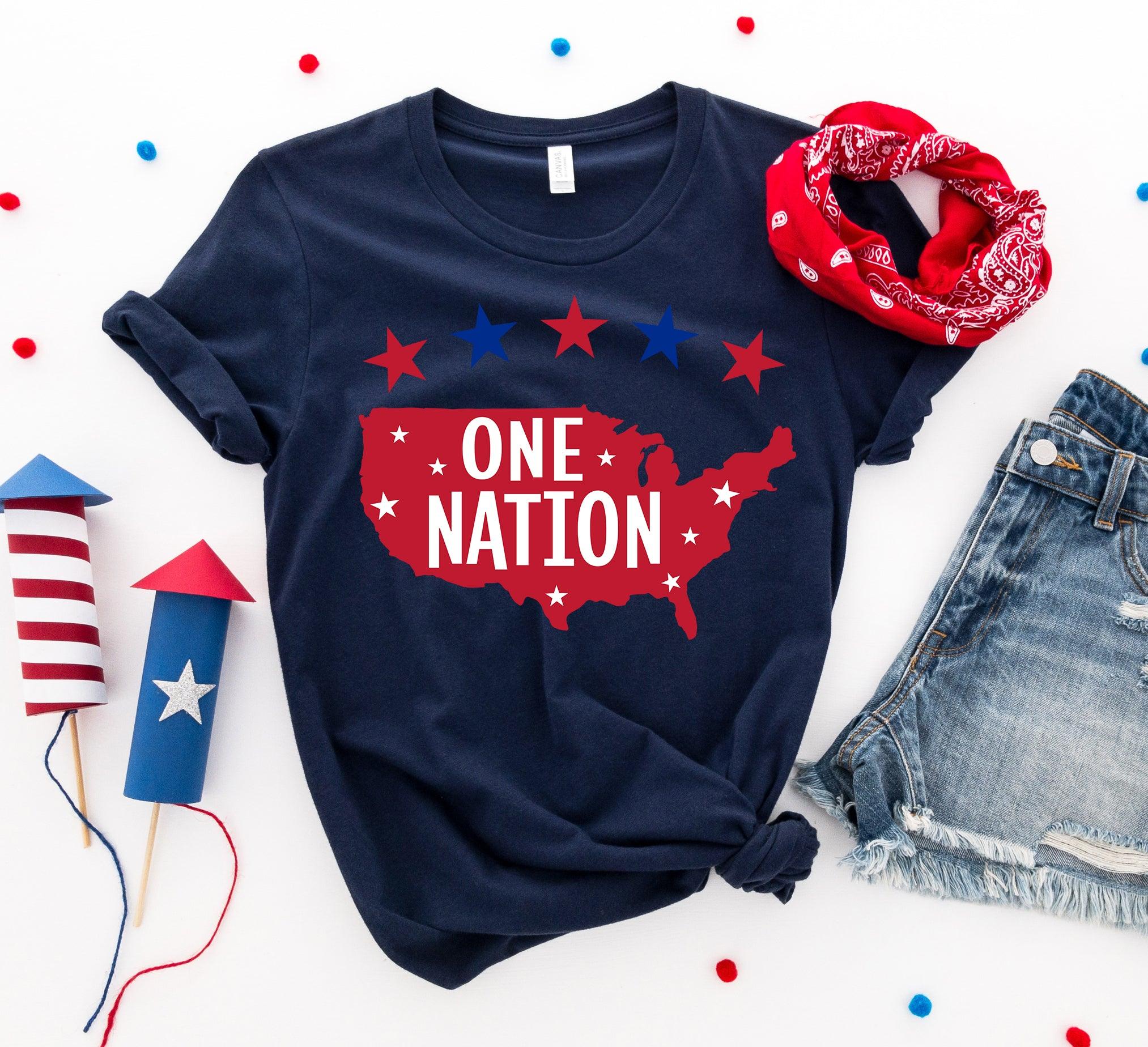 One Nation America T-shirt - VirtuousWares:Global