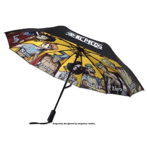 One Piece Umbrella Sea Fan Folding Fully Automatic Road Fly Umbrella - VirtuousWares:Global