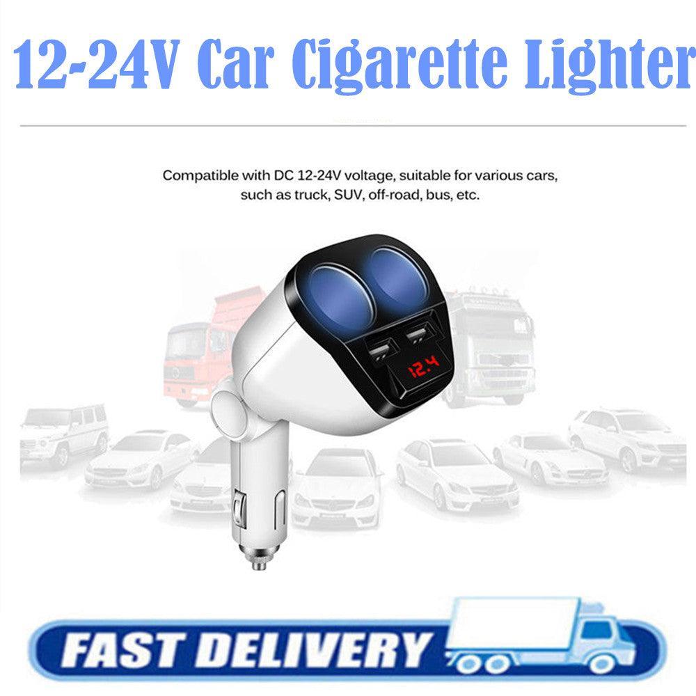 Onever 1 to 2 Car Cigarette Lighter Dual Charger - VirtuousWares:Global
