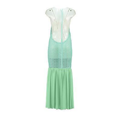 Open Back Cotton Crochet Dress Green on Green - VirtuousWares:Global