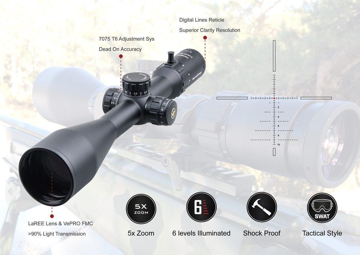 Optics Paragon GenII 5-25x56 Hunting Tactical Riflescope Long Range - VirtuousWares:Global