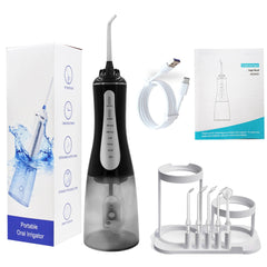 Oral Irrigator Dental Water Flosser 5Modes Portable Dental Water Jet 350ML - VirtuousWares:Global