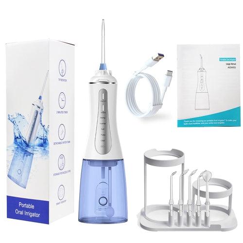 Oral Irrigator Dental Water Flosser 5Modes Portable Dental Water Jet 350ML - VirtuousWares:Global