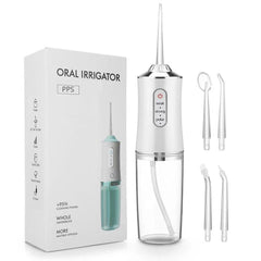 Oral Irrigator Portable Dental Water Jet Flosser USB Charging - VirtuousWares:Global