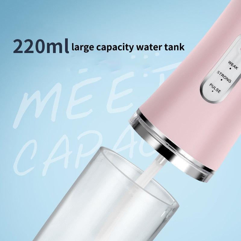 Oral Irrigator Portable Dental Water Jet Flosser USB Charging - VirtuousWares:Global