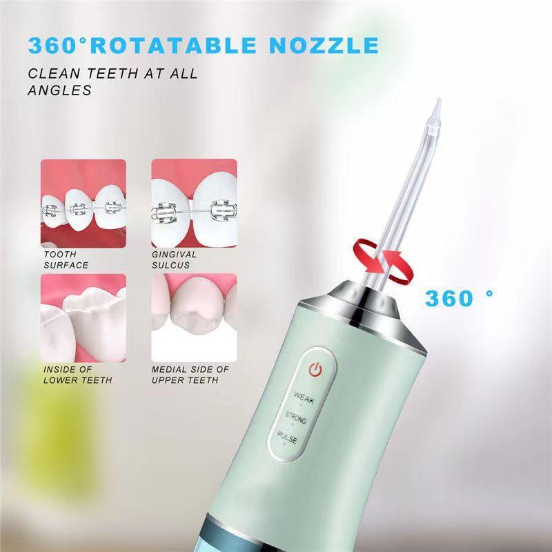Oral Irrigator Portable Dental Water Jet Flosser USB Charging - VirtuousWares:Global