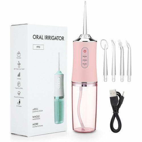 Oral Irrigator Portable Dental Water Jet Flosser USB Charging - VirtuousWares:Global
