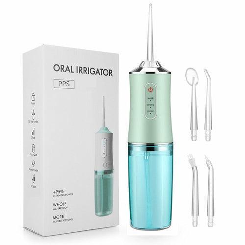Oral Irrigator Portable Dental Water Jet Flosser USB Charging - VirtuousWares:Global