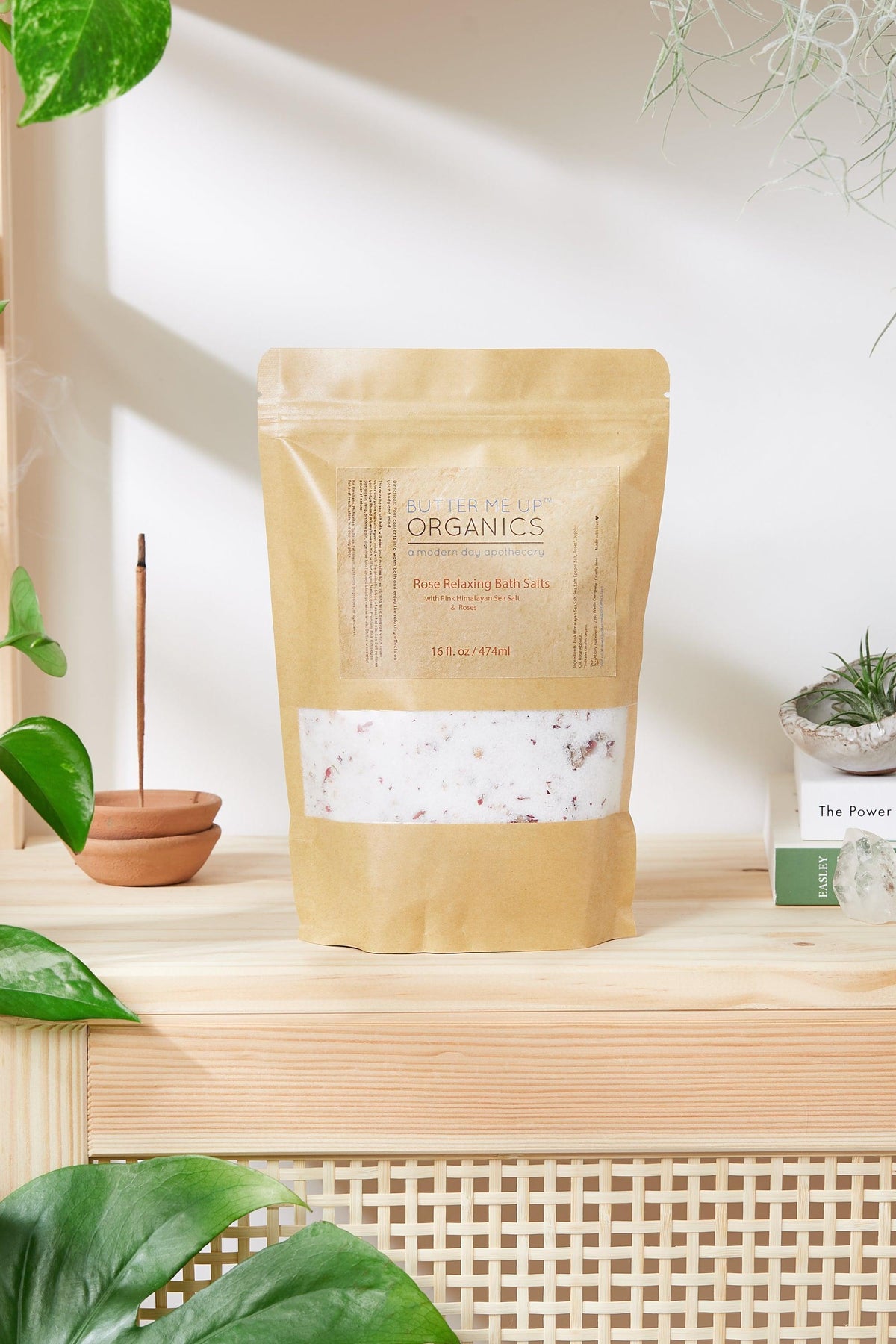 Organic Rose Salt Soak / Epsom Salt Soak / Pink Himalayan Sea Salt / - VirtuousWares:Global