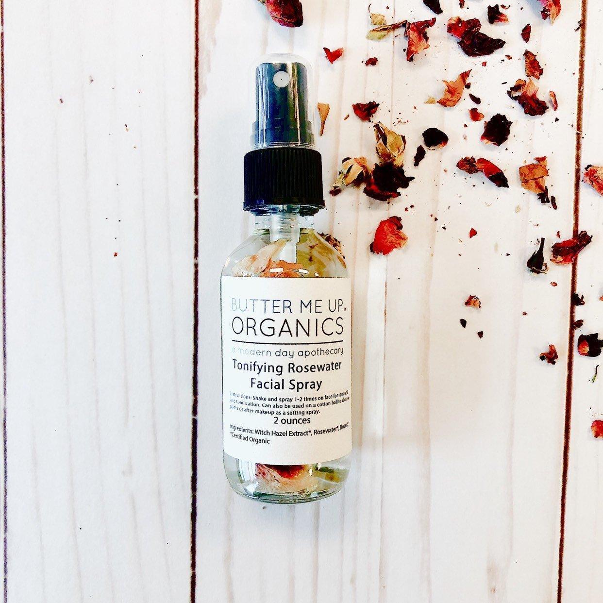 Organic Rosewater Toner / Facial Mist / Makeup Setting Spray / Organic - VirtuousWares:Global