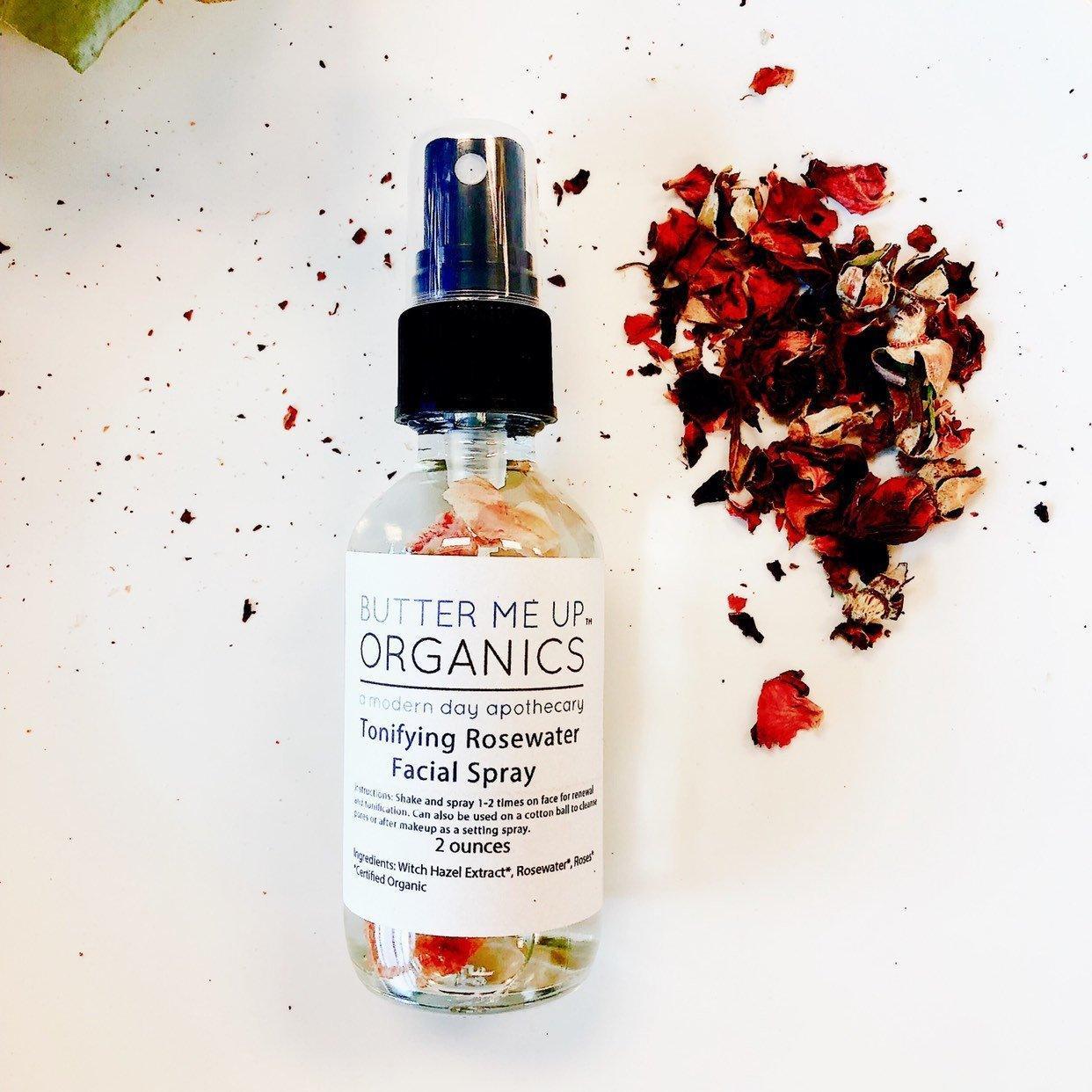 Organic Rosewater Toner / Facial Mist / Makeup Setting Spray / Organic - VirtuousWares:Global