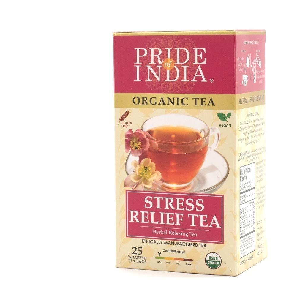 Organic Stress Relief Tea Bags (Caffeine Free) - 6-Pack (150 Tea Bags) - VirtuousWares:Global