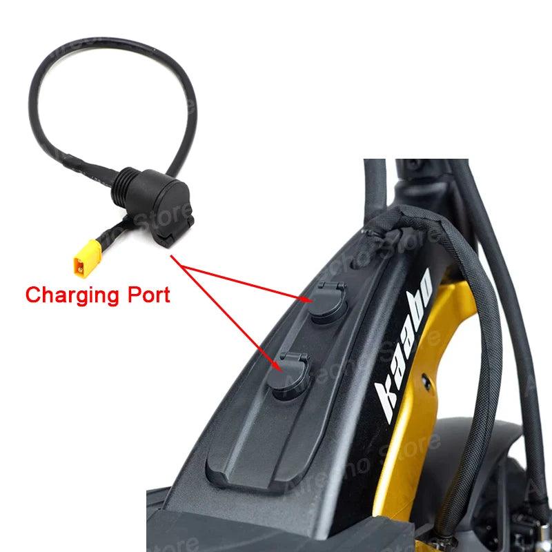 Original 3 Pins Charger Port For Kaabo Mantis King GT Electric Scooter - VirtuousWares:Global