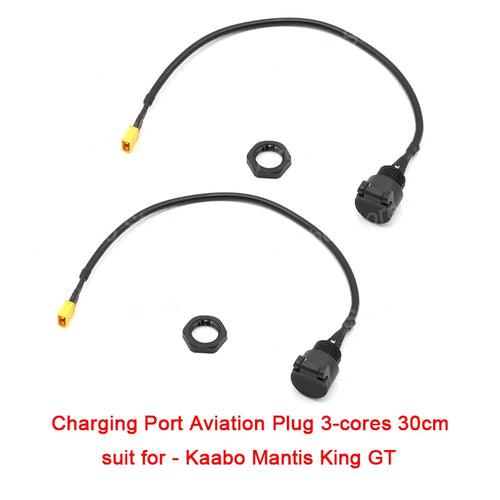 Original 3 Pins Charger Port For Kaabo Mantis King GT Electric Scooter - VirtuousWares:Global