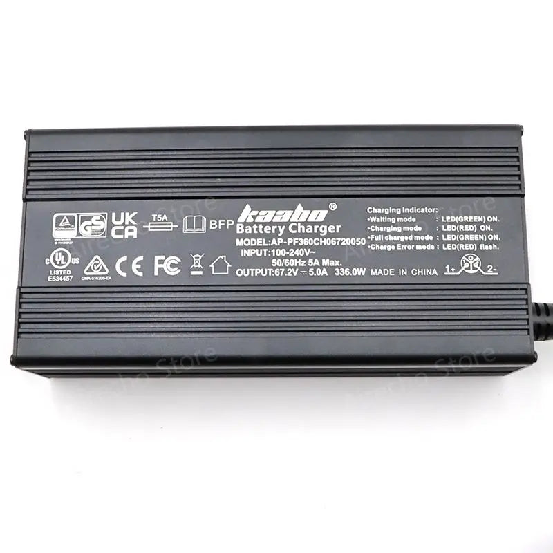 Original 67.2V 5A Fast Charger For Kaabo Mantis King GT Electric - VirtuousWares:Global