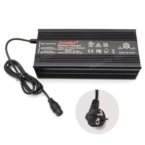 Original 84V 5A Fast Charger For Kaabo Wolf King GTR Electric Scooter - VirtuousWares:Global