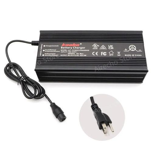 Original 84V 5A Fast Charger For Kaabo Wolf King GTR Electric Scooter - VirtuousWares:Global