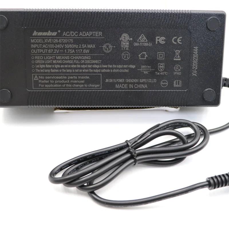 Original Kaabo Charger 67.2V 1.75A Kaabo Original Charging Parts for - VirtuousWares:Global