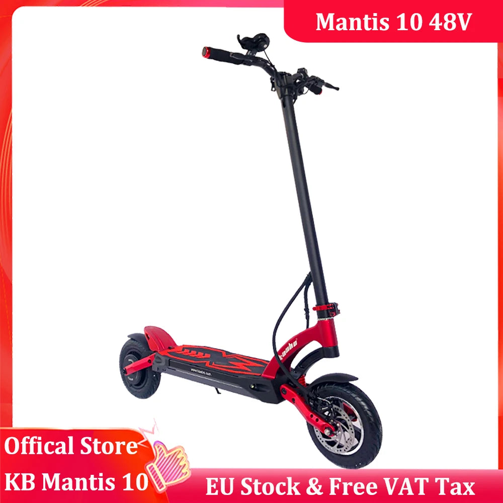 Original Kaabo Mantis 10 Scooter!' 10inch Single Motor E-scooter 800W 48V 18.2Ah - VirtuousWares:Global