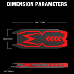 Original Kaabo Silicone Red Mat for Mantis Kickscooter Black Foot Pad - VirtuousWares:Global