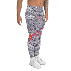 Ornamental Floral Leggings for Men - VirtuousWares:Global